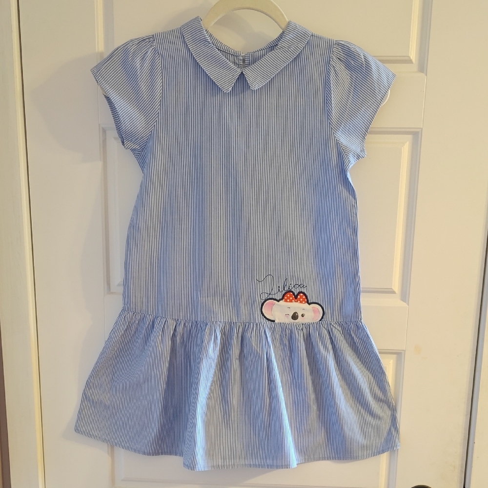 Casual Blue and White Dress for Everyday Comfort
